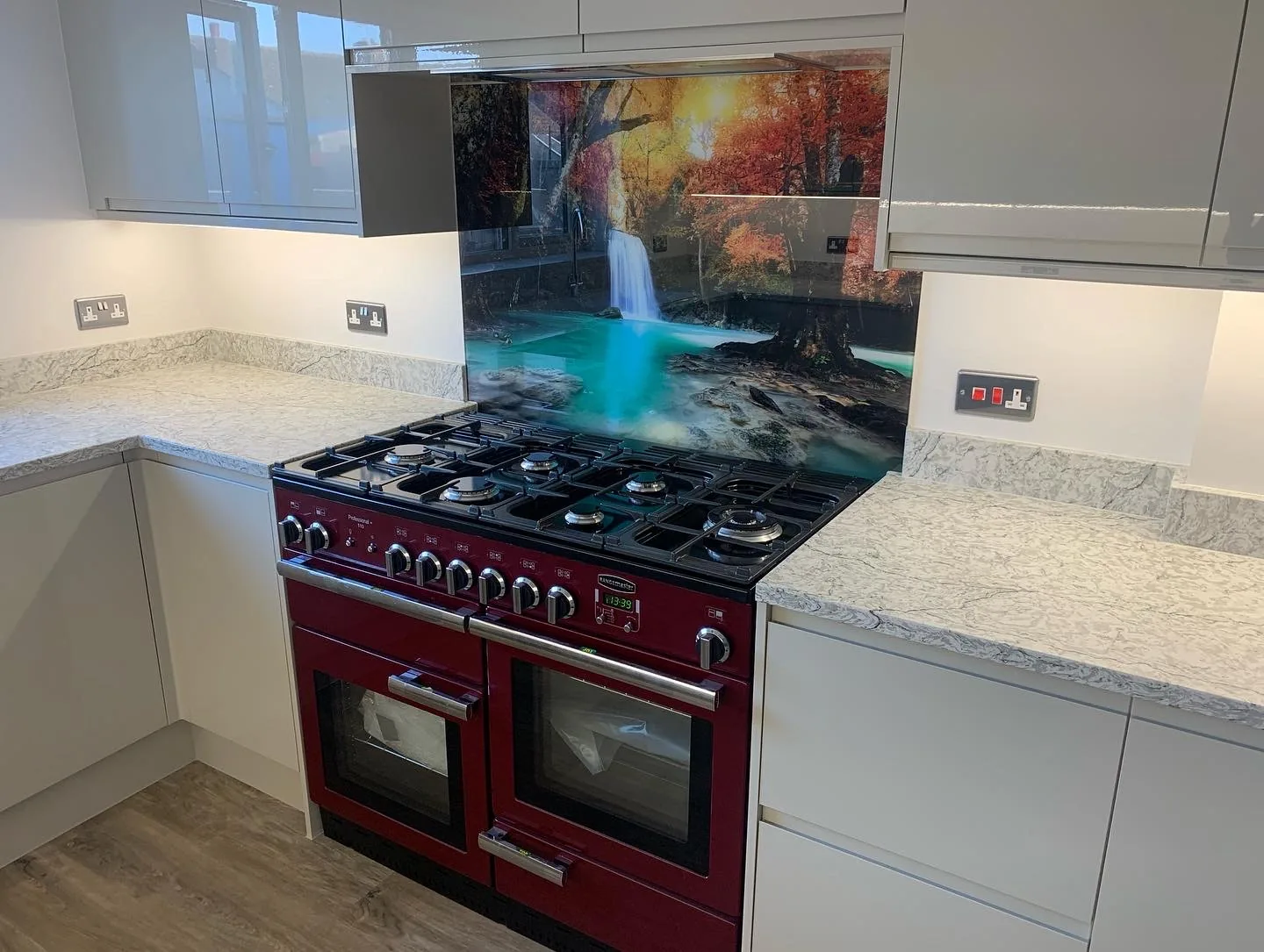 Bespoke kitchen tall units with pull-out larder storage